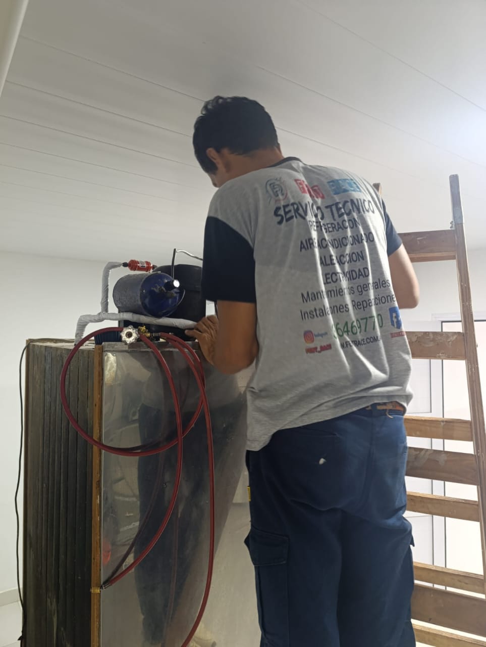 Felipe trabajando en sitio